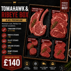 Tomahawk and Ribeye beef box