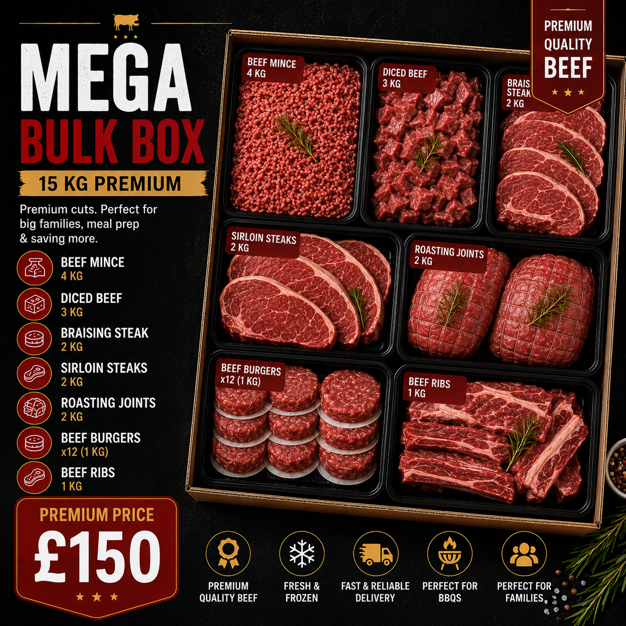 Mega Bulk Beef Box UK